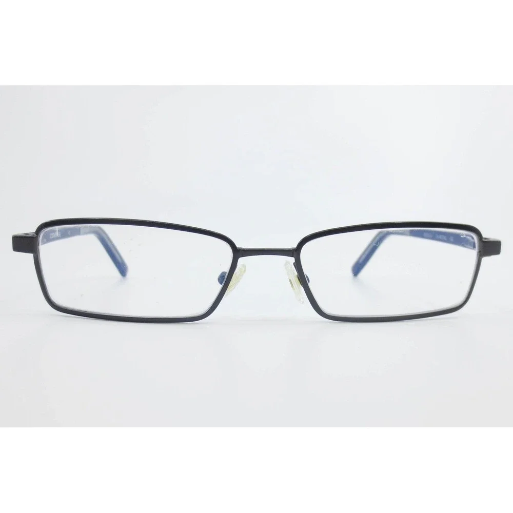 Converse Backlot Charcoal Eyeglasses Frames Rectangular Matte Gray Blue 135mm
